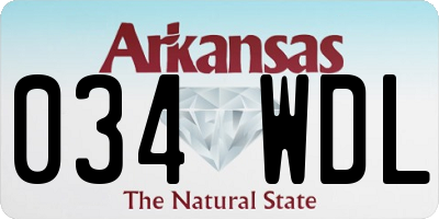 AR license plate 034WDL