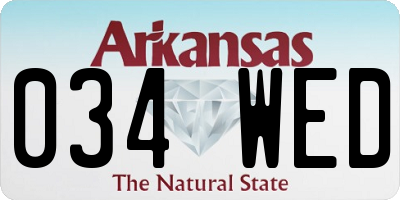 AR license plate 034WED