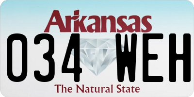 AR license plate 034WEH