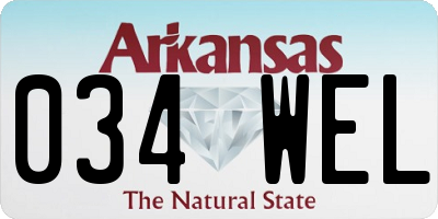 AR license plate 034WEL