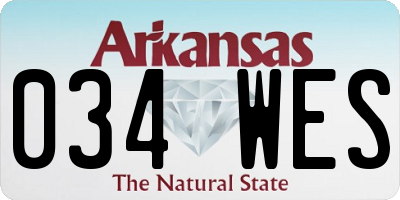 AR license plate 034WES