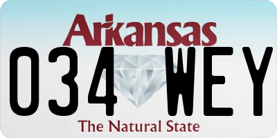 AR license plate 034WEY