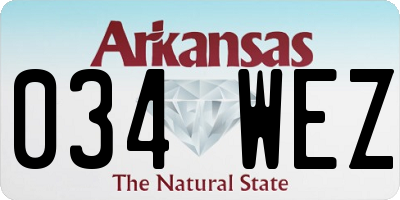 AR license plate 034WEZ