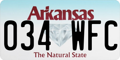 AR license plate 034WFC