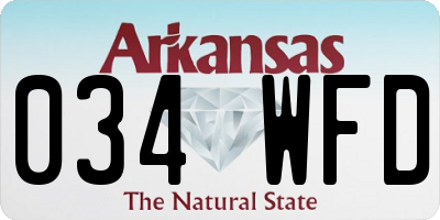 AR license plate 034WFD