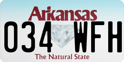 AR license plate 034WFH