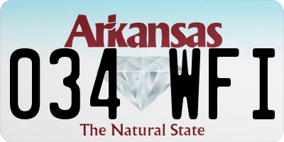 AR license plate 034WFI
