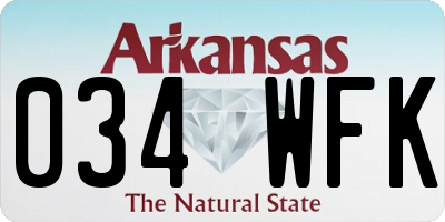 AR license plate 034WFK