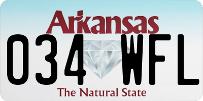 AR license plate 034WFL