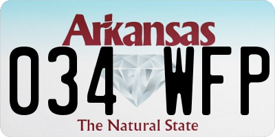 AR license plate 034WFP