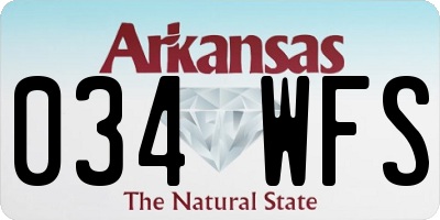 AR license plate 034WFS