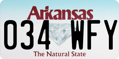AR license plate 034WFY