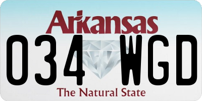 AR license plate 034WGD