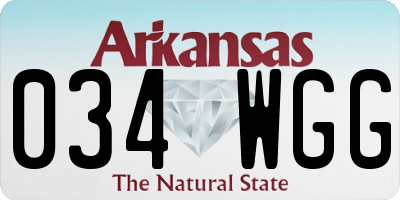 AR license plate 034WGG