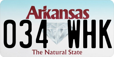 AR license plate 034WHK