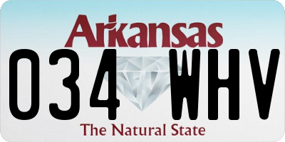 AR license plate 034WHV
