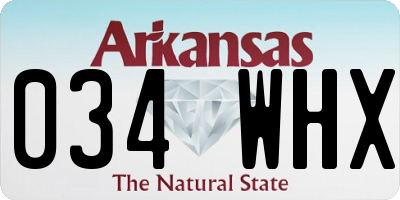 AR license plate 034WHX