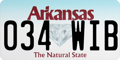 AR license plate 034WIB
