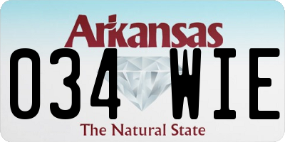 AR license plate 034WIE