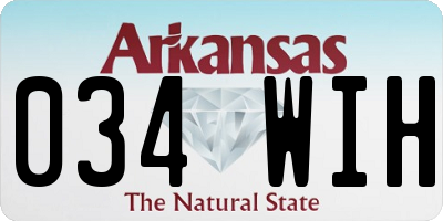 AR license plate 034WIH