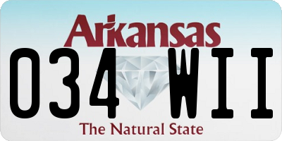 AR license plate 034WII