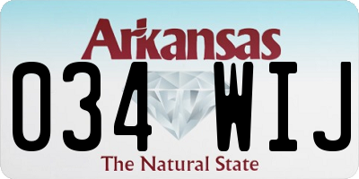 AR license plate 034WIJ