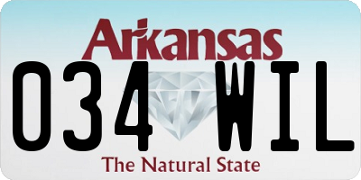 AR license plate 034WIL