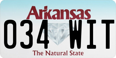 AR license plate 034WIT