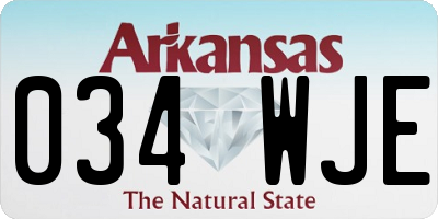 AR license plate 034WJE