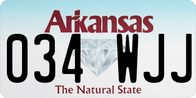 AR license plate 034WJJ