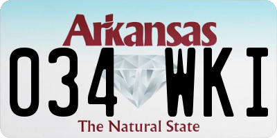 AR license plate 034WKI