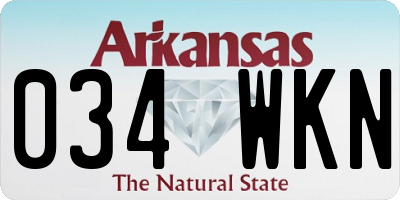 AR license plate 034WKN