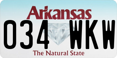 AR license plate 034WKW