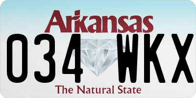 AR license plate 034WKX