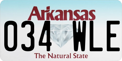 AR license plate 034WLE