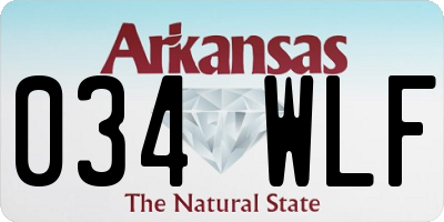 AR license plate 034WLF