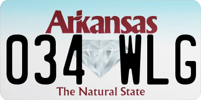 AR license plate 034WLG