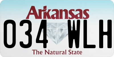 AR license plate 034WLH