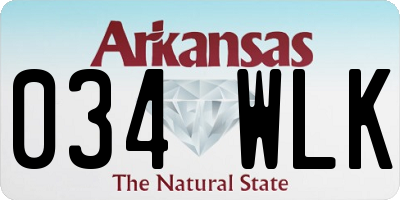 AR license plate 034WLK