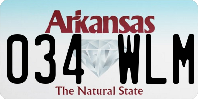 AR license plate 034WLM