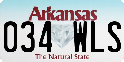 AR license plate 034WLS