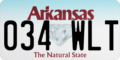 AR license plate 034WLT