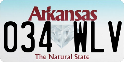 AR license plate 034WLV