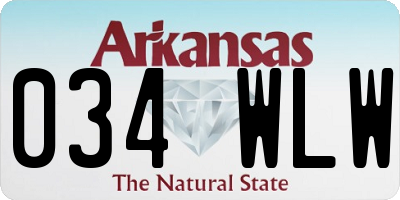 AR license plate 034WLW