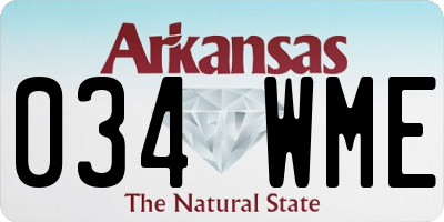 AR license plate 034WME