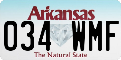 AR license plate 034WMF