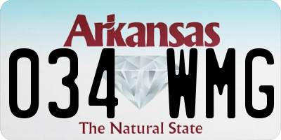 AR license plate 034WMG