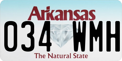 AR license plate 034WMH