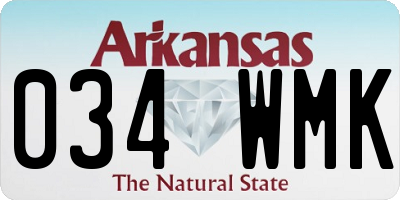 AR license plate 034WMK