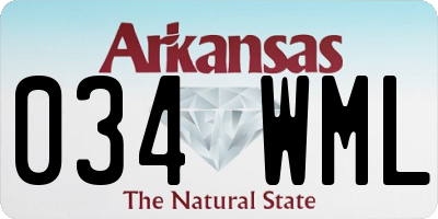 AR license plate 034WML